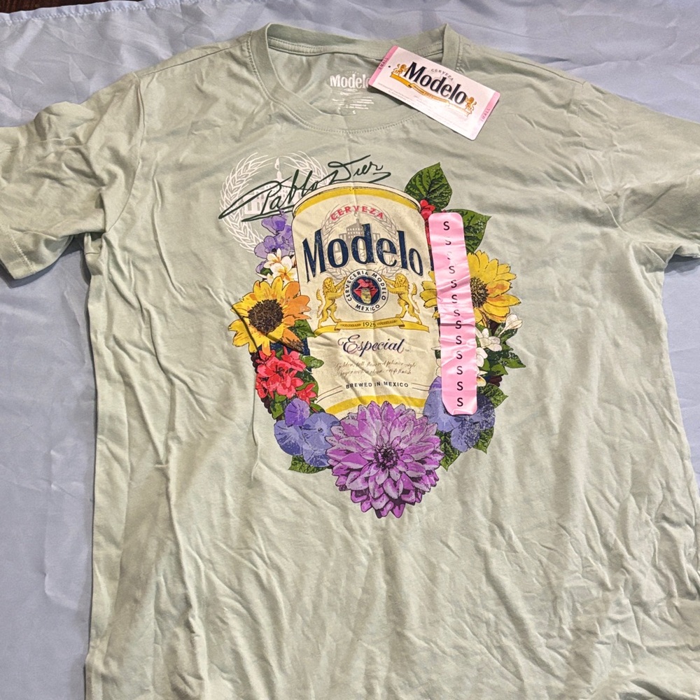 ModelCo Green T-Shirt with White Logo